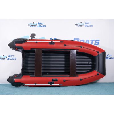 Лодка моторная килевая Kitt Boats 300 НДНД красно-черный